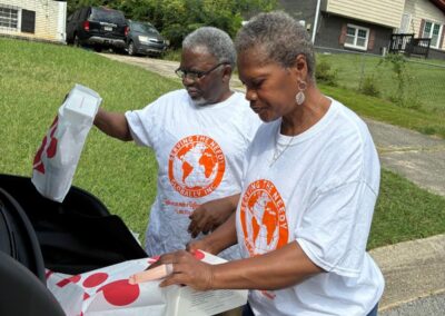 Serving the needy Globally Inc. Volunteers getting ready to feed the homeless in Downtown Atlanta ,Georgia on Labor Day 09/07/2026.